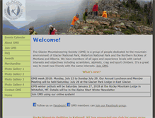 Tablet Screenshot of glaciermountaineers.com